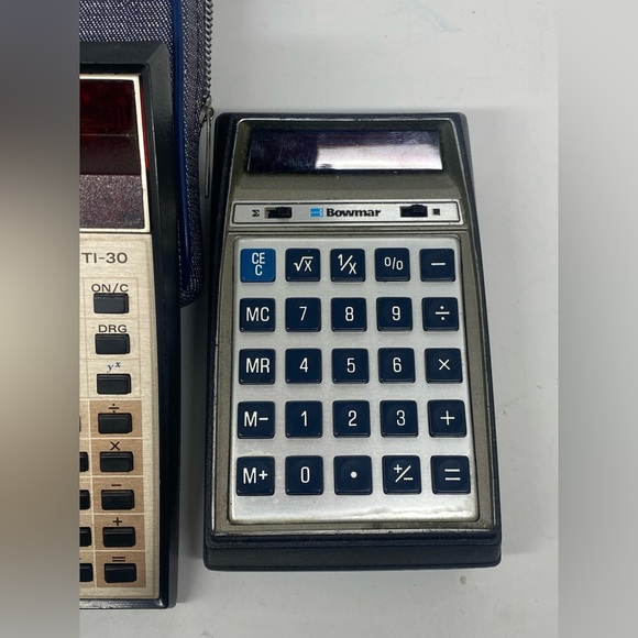 VINTAGE CALCULATOR LOT OF 3 TEXAS INSTRUMENTS, BOWMAR, & LITRONIX - Picture 5 of 11